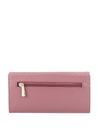 Mochi Pink Textured Envelope Wallet