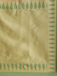 Saree mall Red & Green Woven Design Silk Blend Sarees