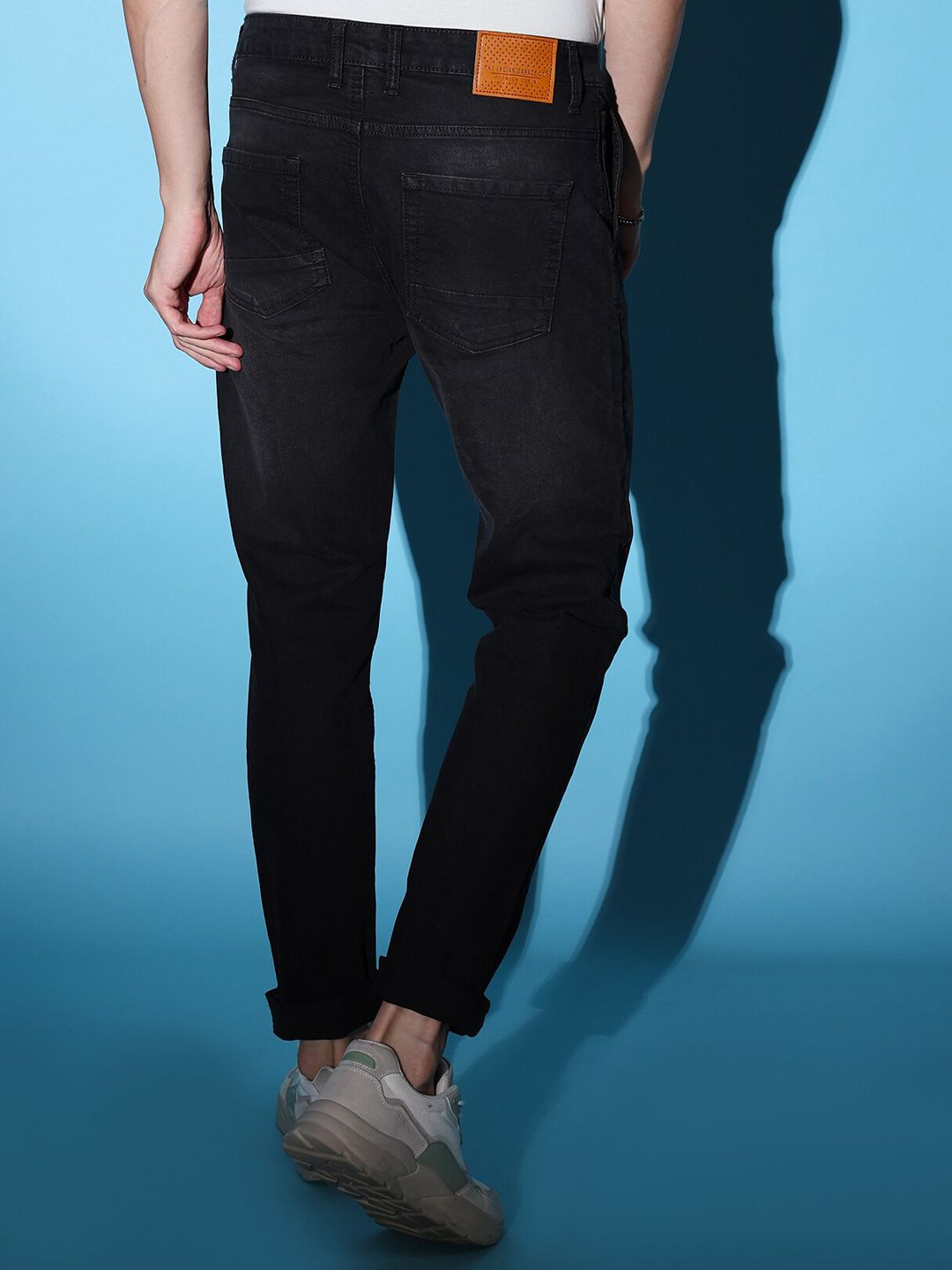 The Indian Garage Co Men Mid-Rise Slim Fit Clean Look Jeans