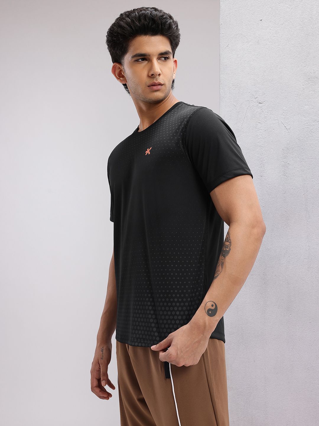 HRX by Hrithik Roshan Men Printed Rapid-Dry Training T-shirt