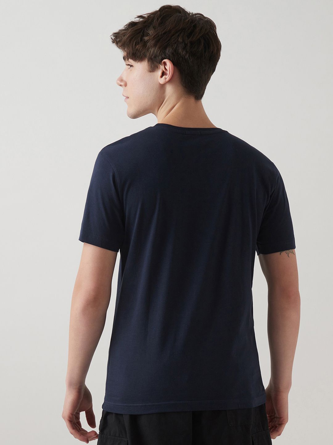 Bewakoof Men Graphic Printed Round Neck Pure Cotton T-shirt