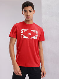 HRX by Hrithik Roshan Couple Collection Typography Printed Rapid Dry Training T-shirt