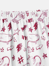 Moms Love Boys Printed T-shirt with Trousers