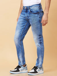 Being Human Men Slim Fit Mid-Rise Heavy Fade Stretchable Jeans