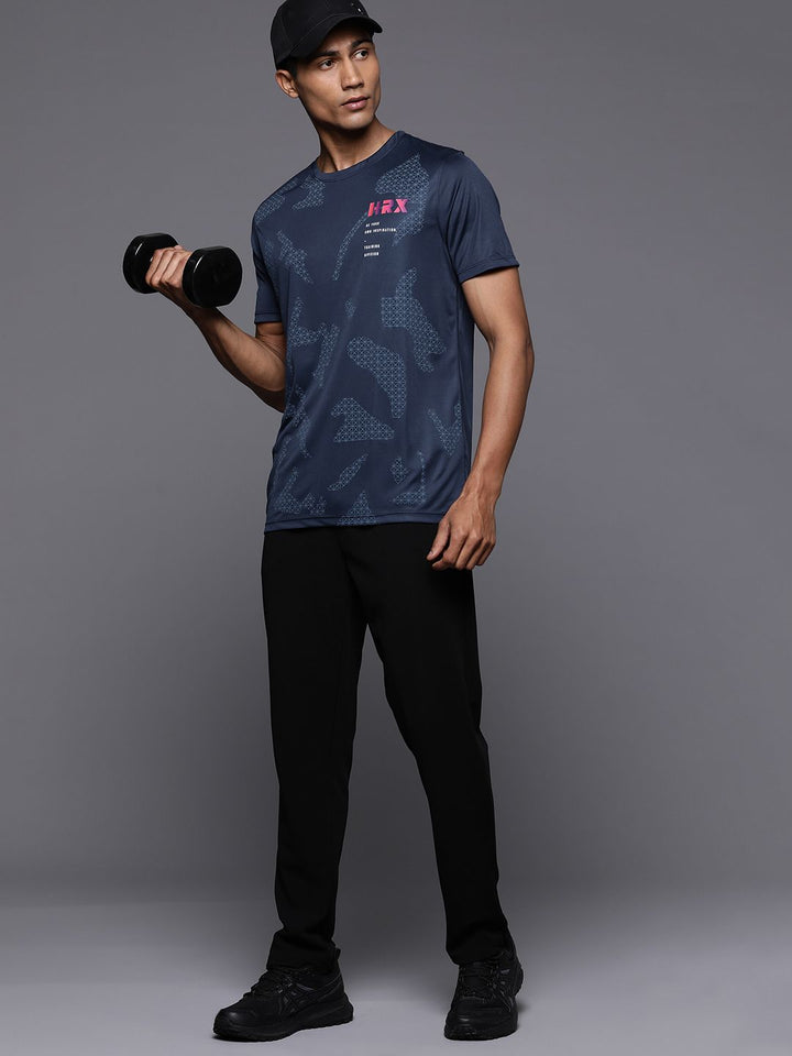 HRX by Hrithik Roshan Men Typography Printed Rapid-Dry Training T-shirt