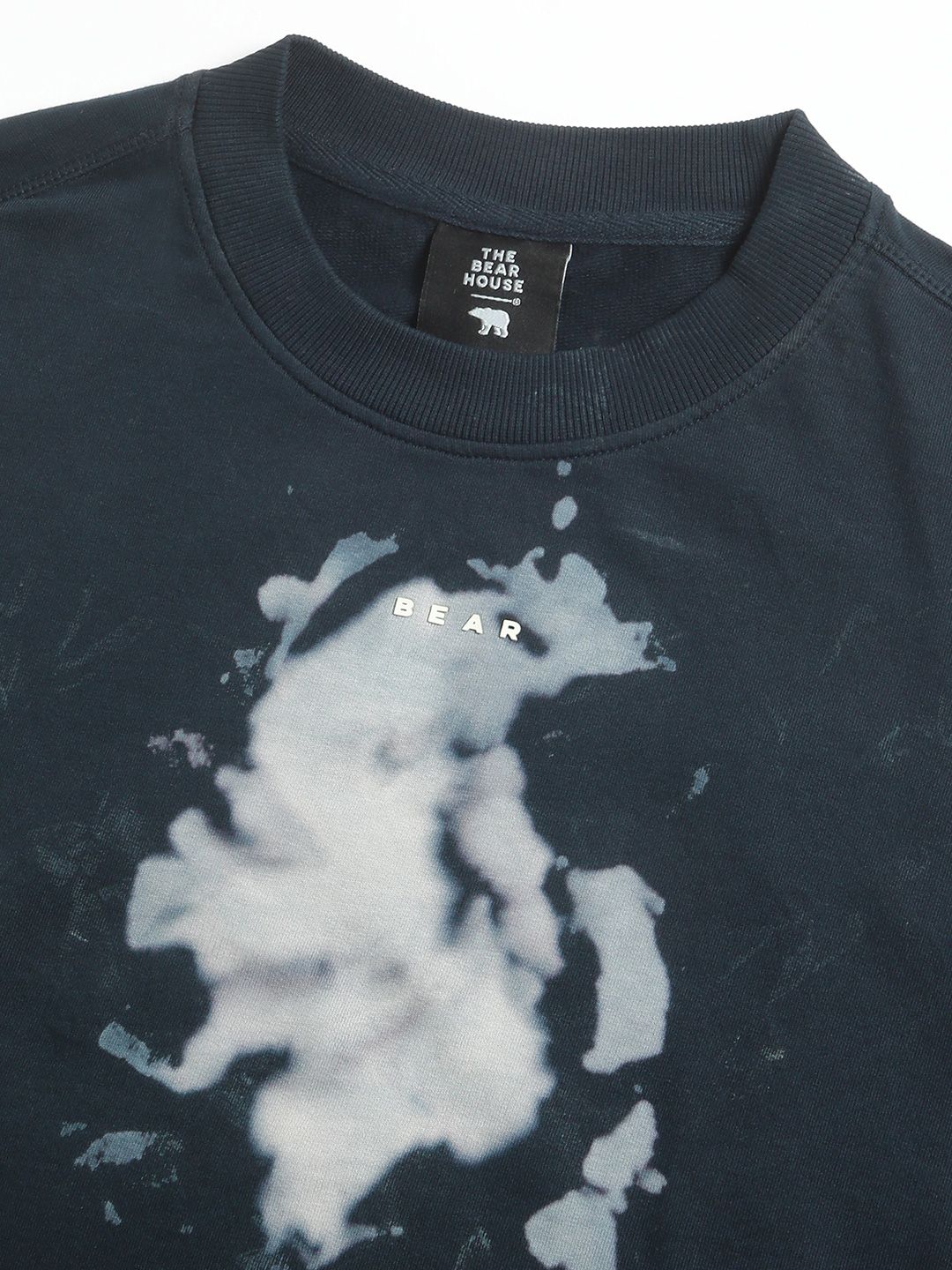 THE BEAR HOUSE Men's Abstract Tie-Dye Crew Neck T-shirt
