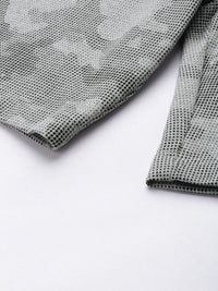 The Indian Garage Co Men Grey & Black Geometric Printed Shorts