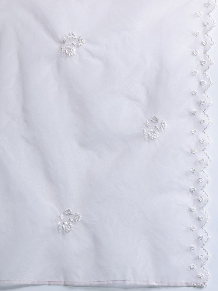 Indo Era Women Floral Embroidered Regular Thread Work Kurta with Trousers & With Dupatta