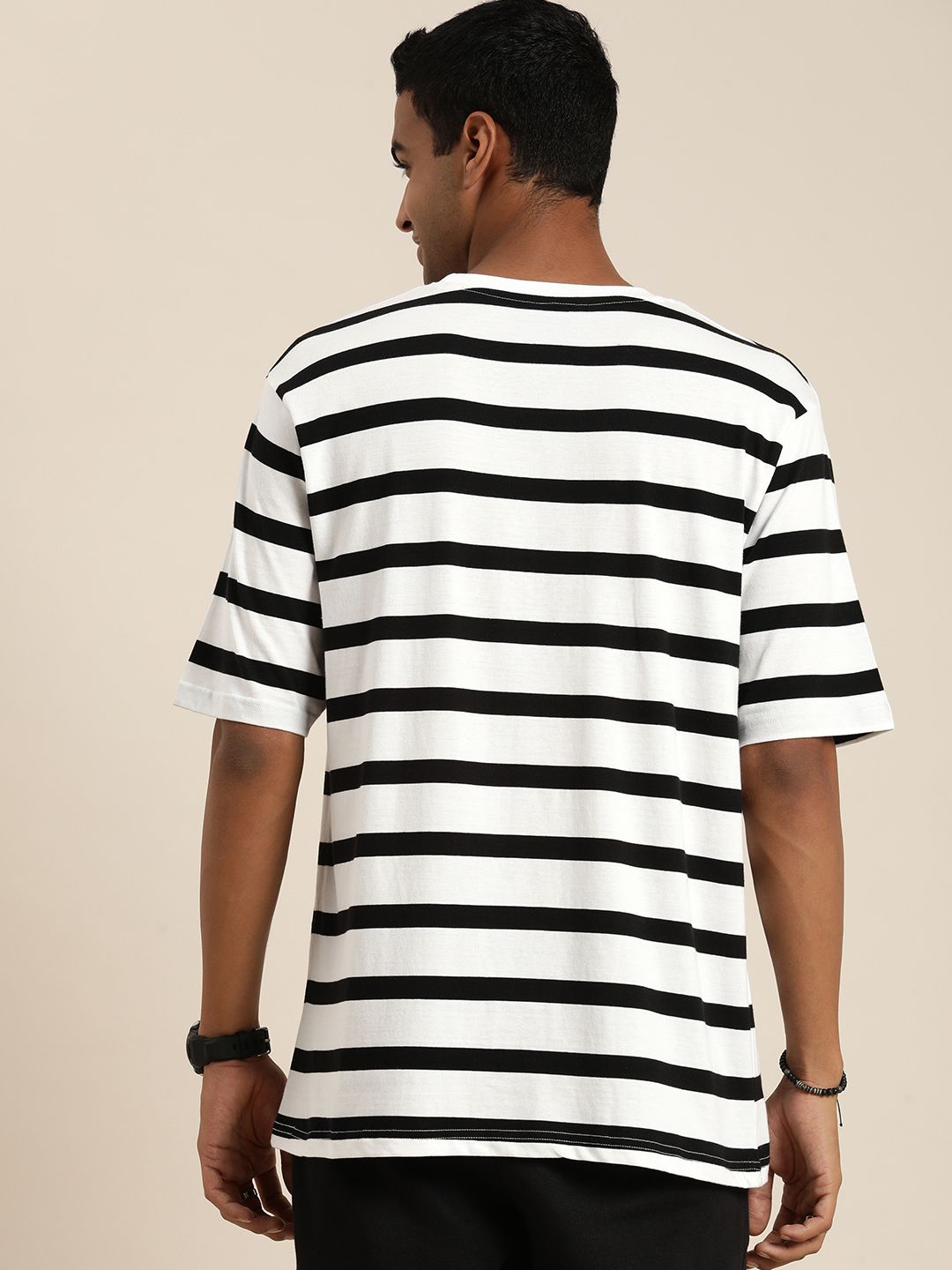 DILLINGER Men Striped Loose T-shirt