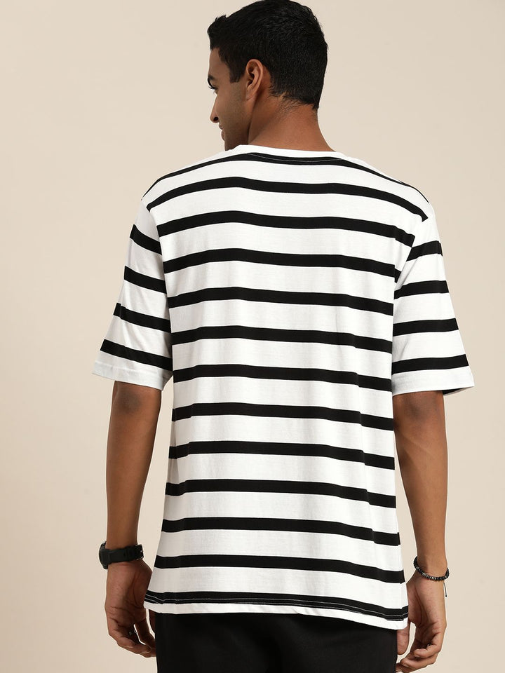 DILLINGER Men Striped Loose T-shirt