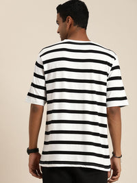 DILLINGER Men Striped Loose T-shirt