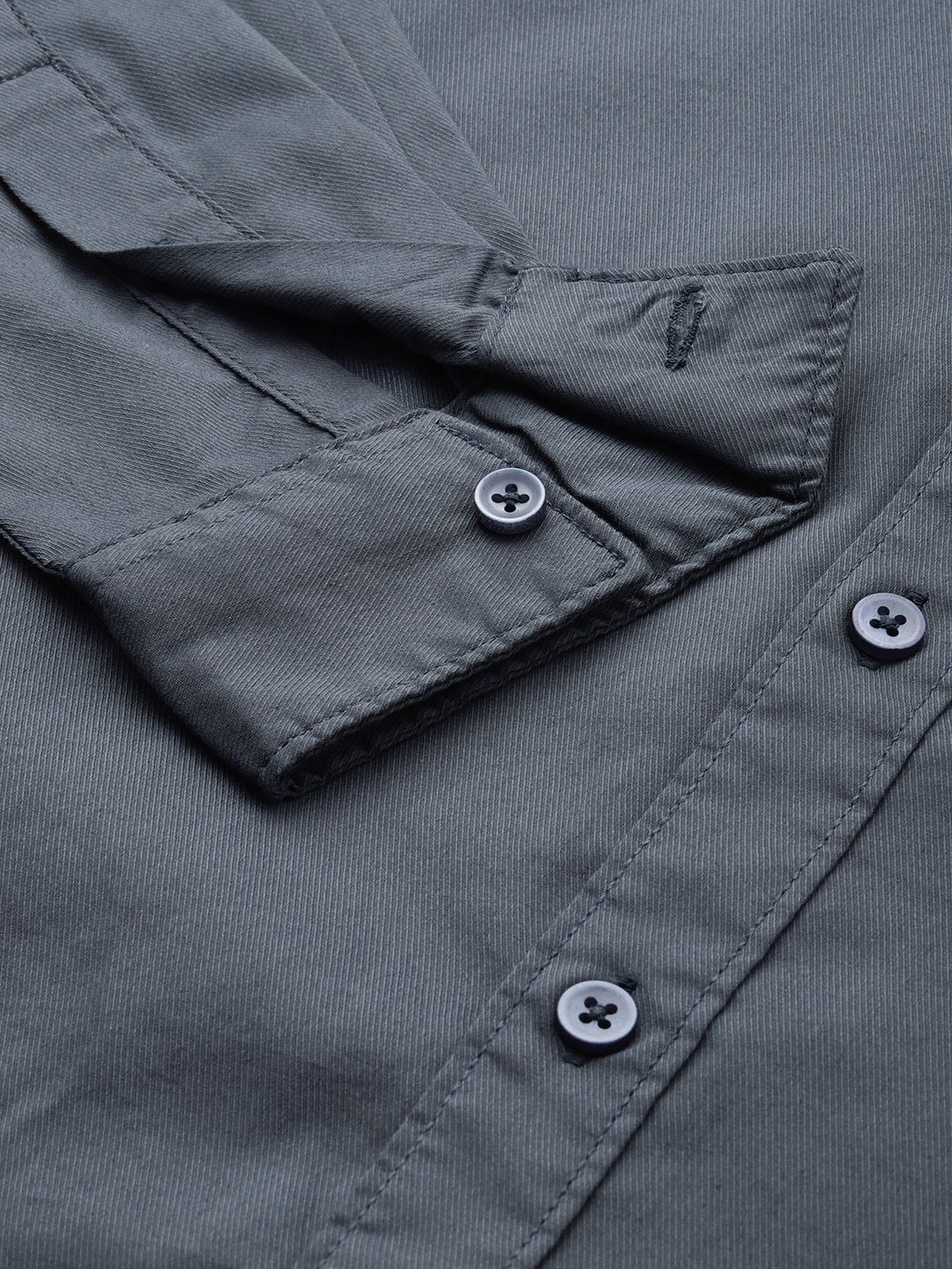 The Indian Garage Co Men Teal Blue Solid Comfort Fit Casual Shirt