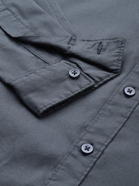 The Indian Garage Co Men Teal Blue Solid Comfort Fit Casual Shirt