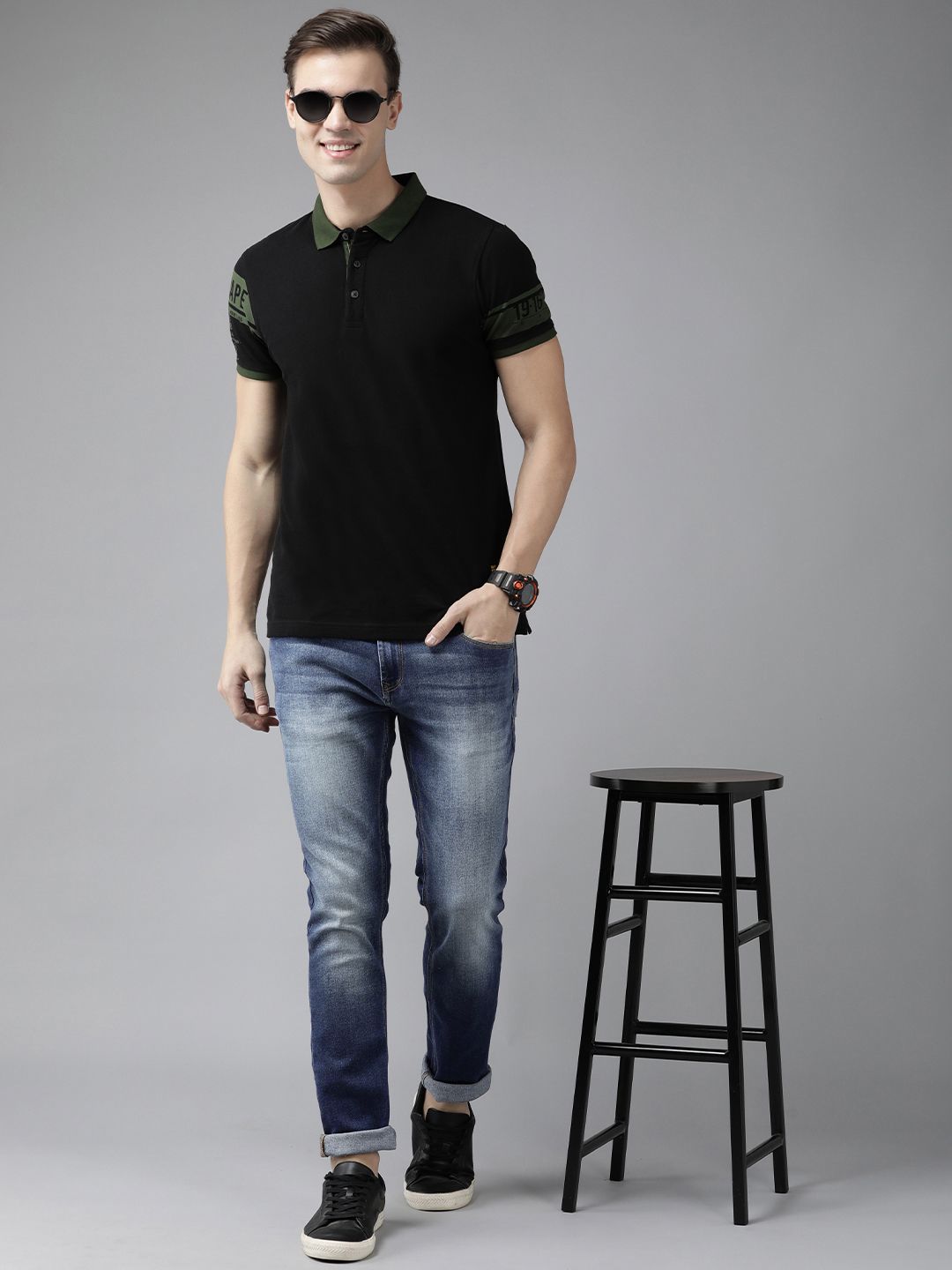 SPYKAR Men Heavy Fade Mid-Rise Stretchable Jeans