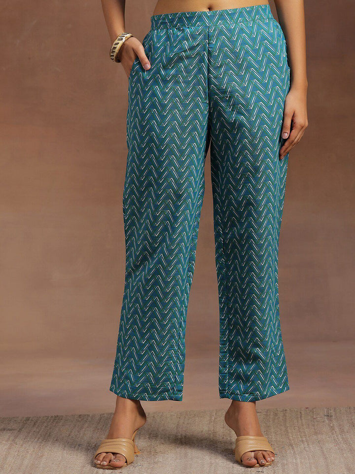 Libas Floral Printed Round Neck Regular Kurta With Trousers & Dupatta