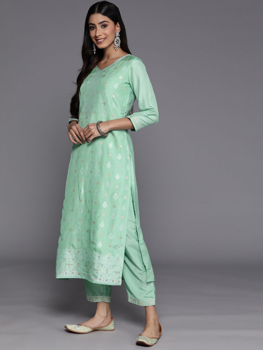 Libas Women Ethnic Motifs Kurta With Trousers & With Dupatta