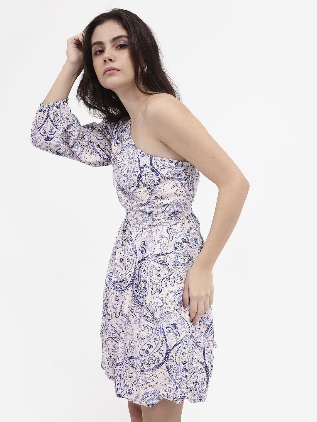 RAREISM One Shoulder Ethnic Motifs
