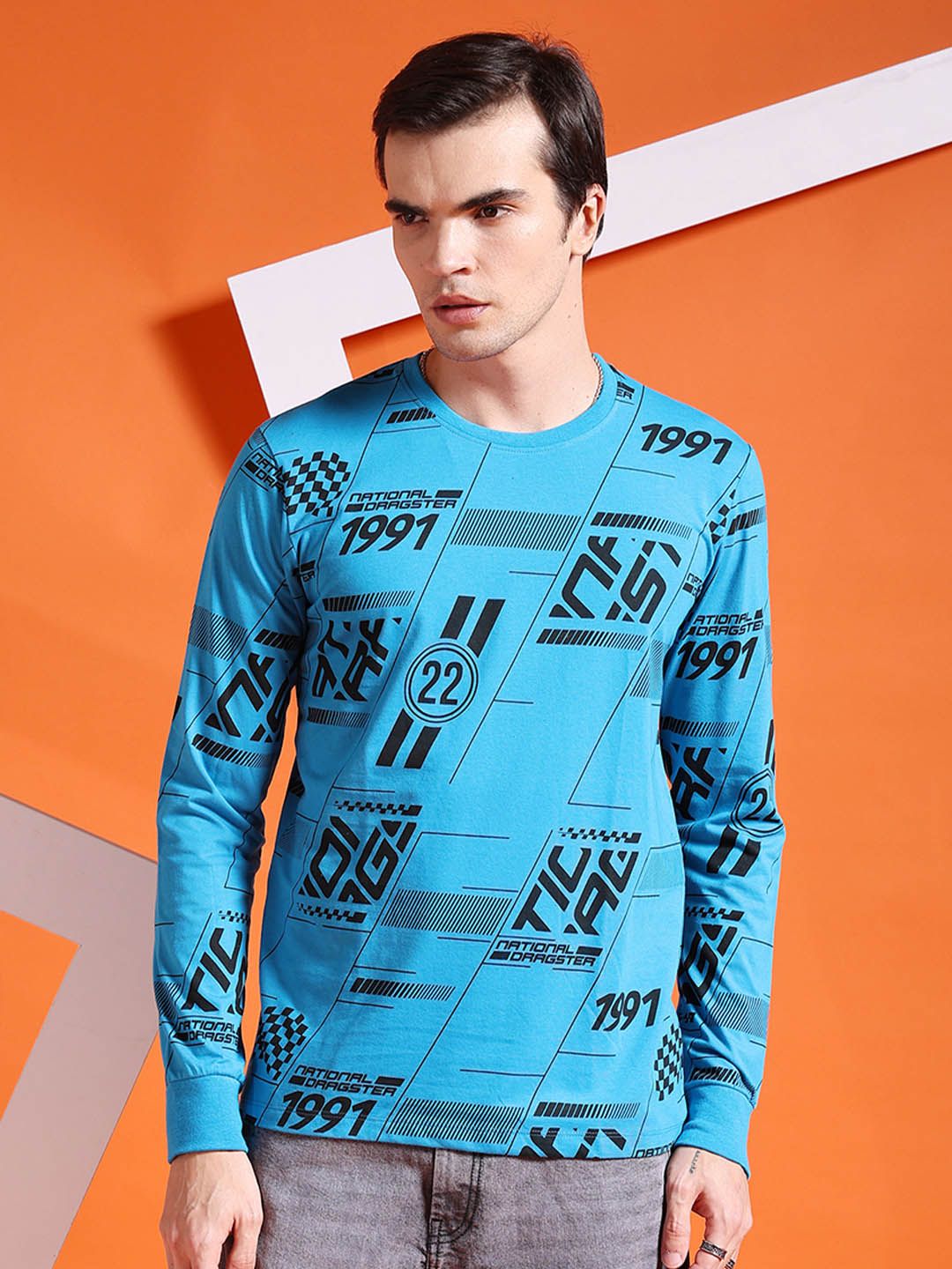 The Indian Garage Co V-Neck Cotton T-shirt