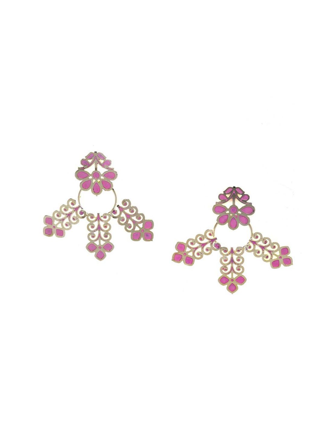 DressBerry Silver-Plated Contemporary Drop Earrings
