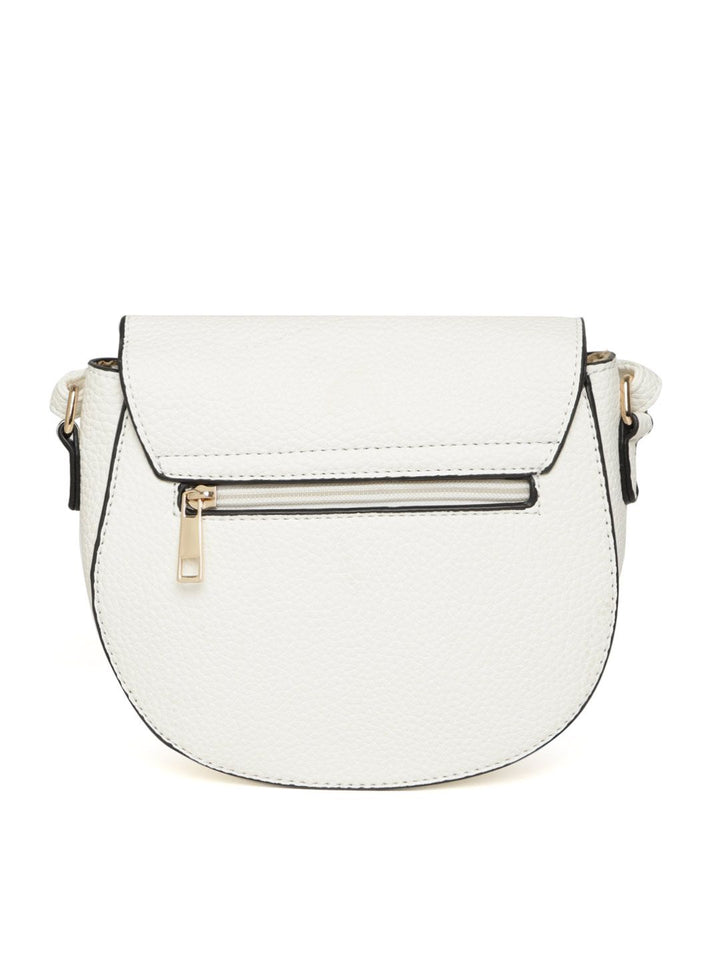 DressBerry White Solid Sling Bag
