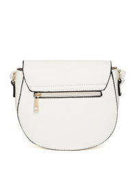 DressBerry White Solid Sling Bag