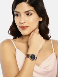 DressBerry Women Black Analogue Watch MFB-PN-PF-DK2443B