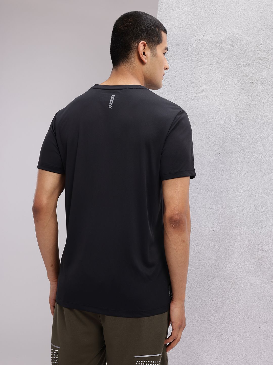 HRX by Hrithik Roshan Men Striped Rapid-Dry Training T-shirt