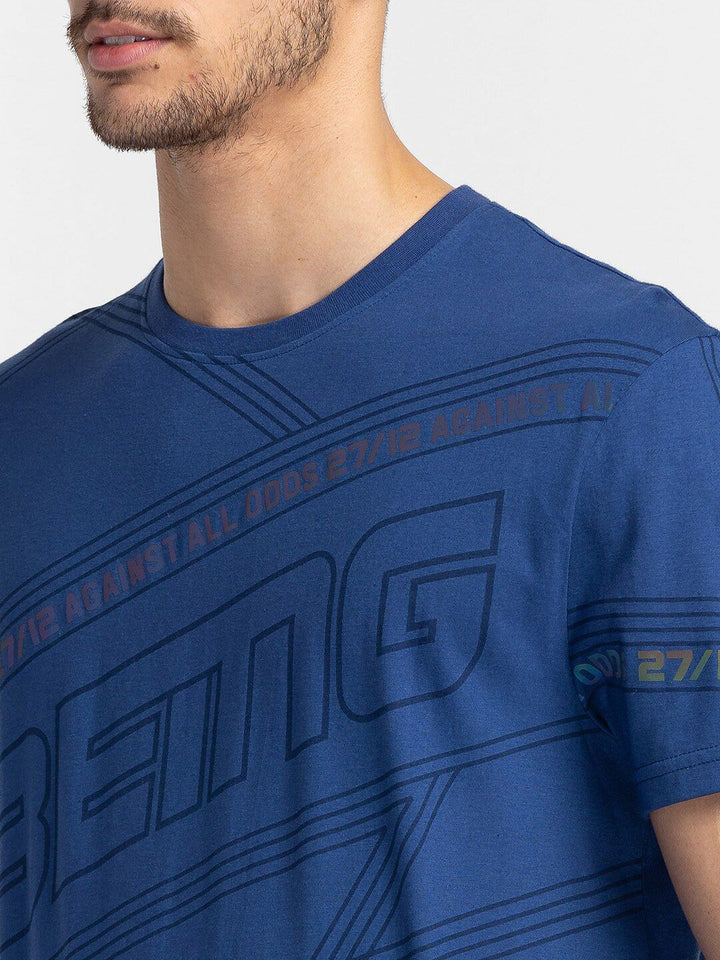Being Human Typography Printed Casual T-shirt