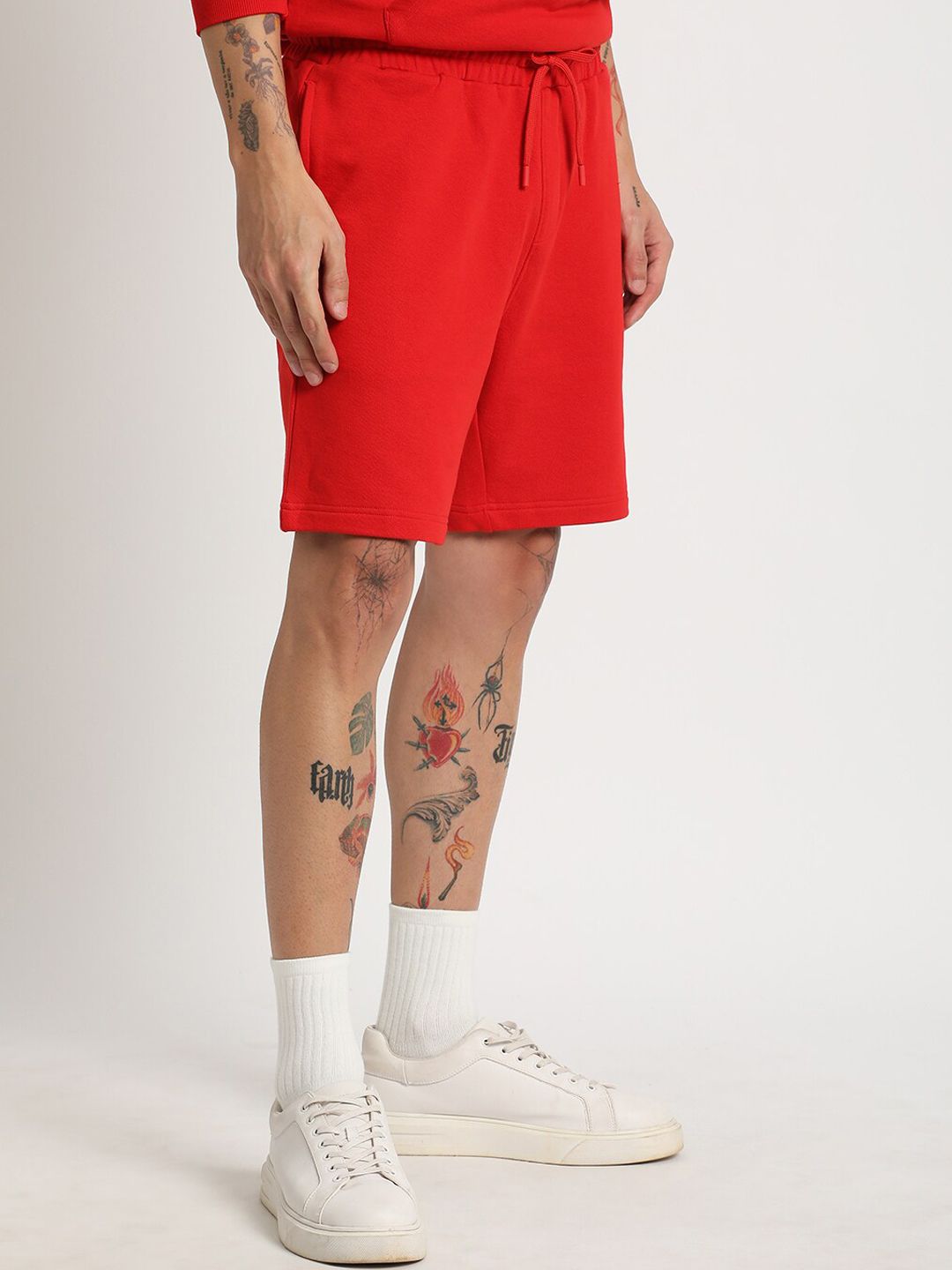 THE BEAR HOUSE Men Regular Fit Mid Rise Cotton Shorts