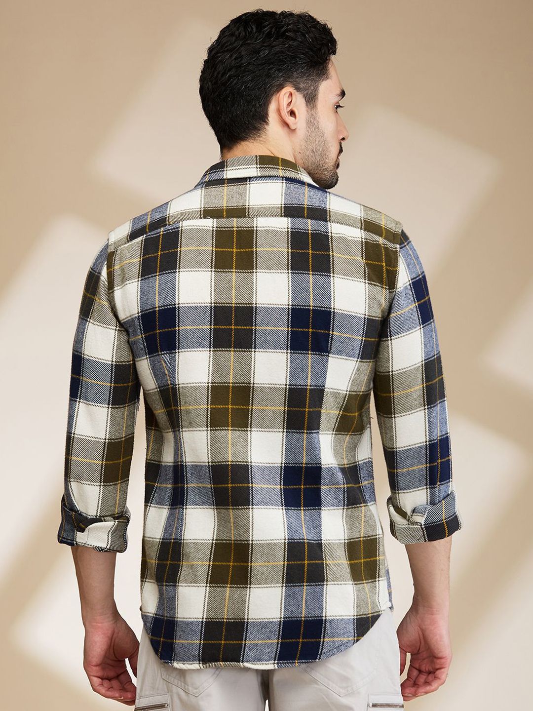 Being Human Men Slim Fit Tartan Checks Opaque Checked Casual Shirt