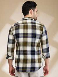 Being Human Men Slim Fit Tartan Checks Opaque Checked Casual Shirt
