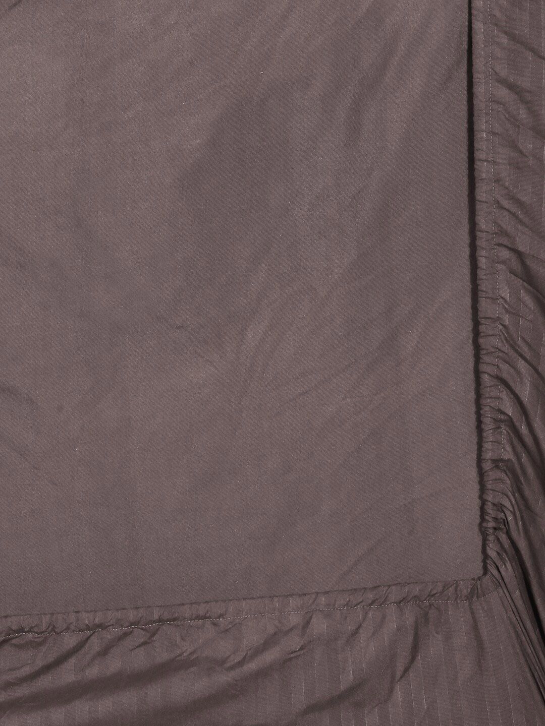 KLOTTHE Brown Striped 300 TC King Bedsheet With Pillow Cover