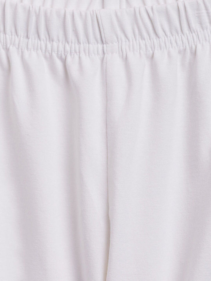 Vastramay Girls Bulat Leher Bulat Chikankari Kurta Kapas Pure dengan Legging