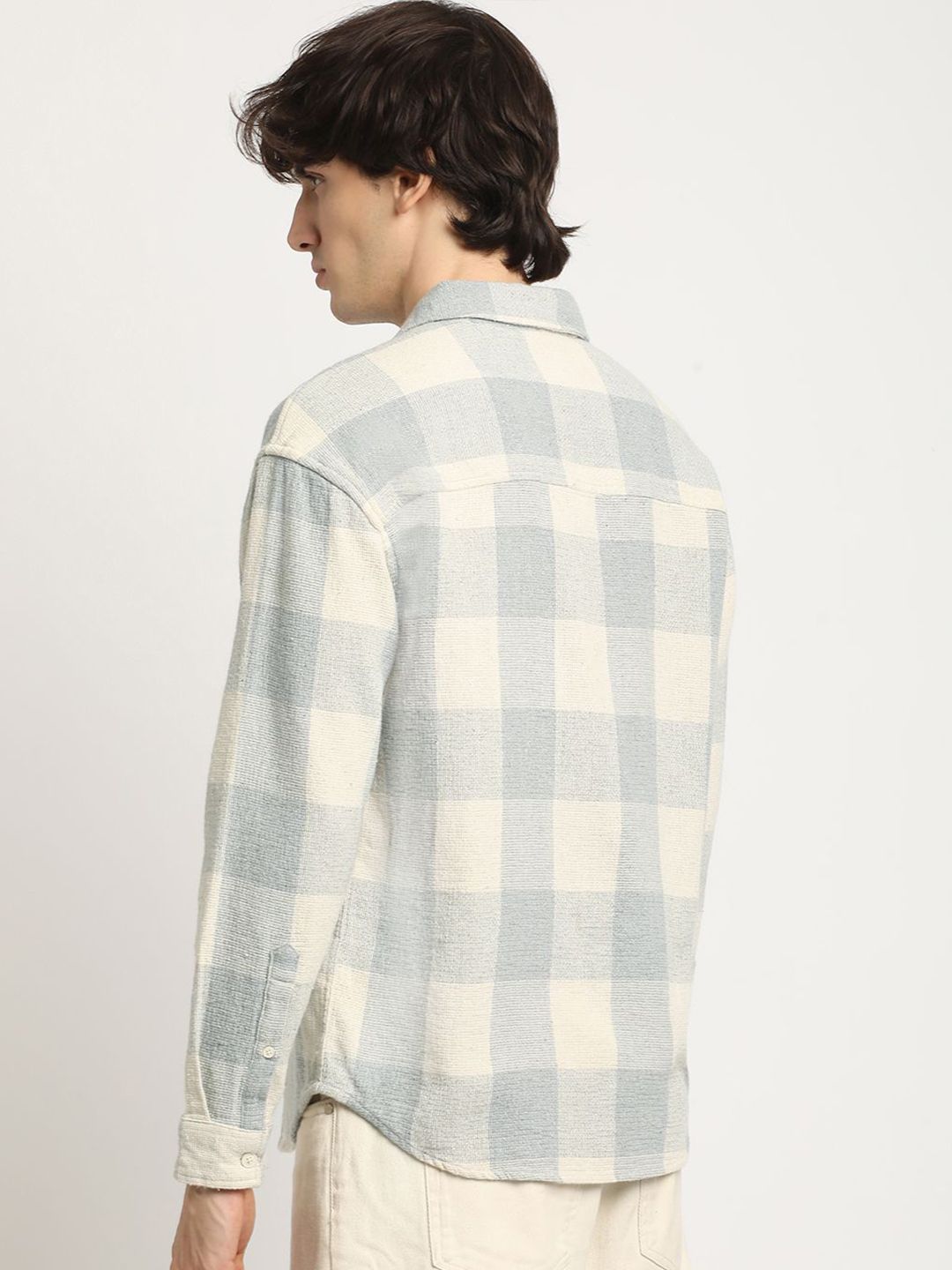 THE BEAR HOUSE Men Checked Relax Fit Casual Shirt
