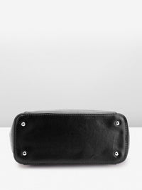 Lino Perros Croc Textured Structured Shoulder Bag