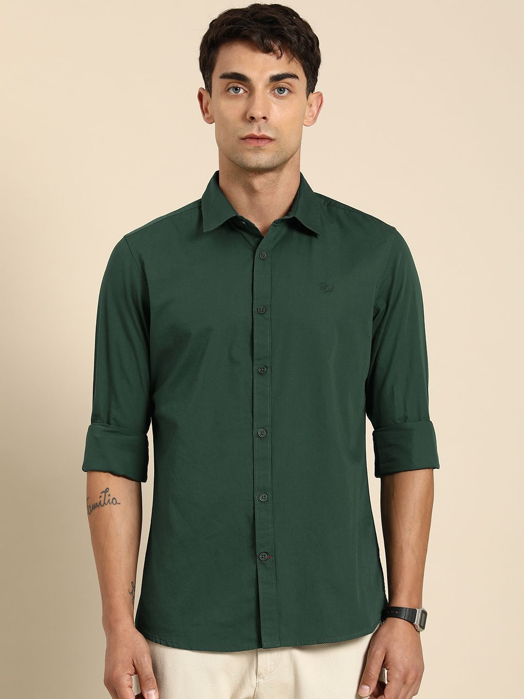 Being Human Pure Cotton Casual Shirt