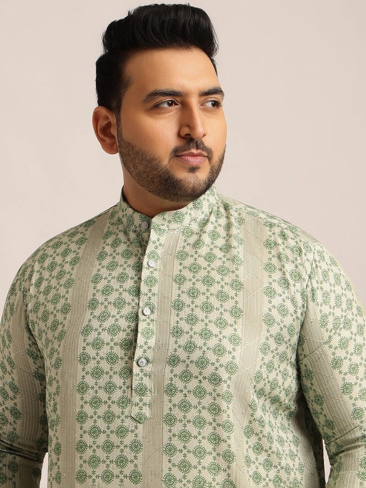 SOJANYA PLUS Men Ethnic Motifs Printed Indie Prints Kurta