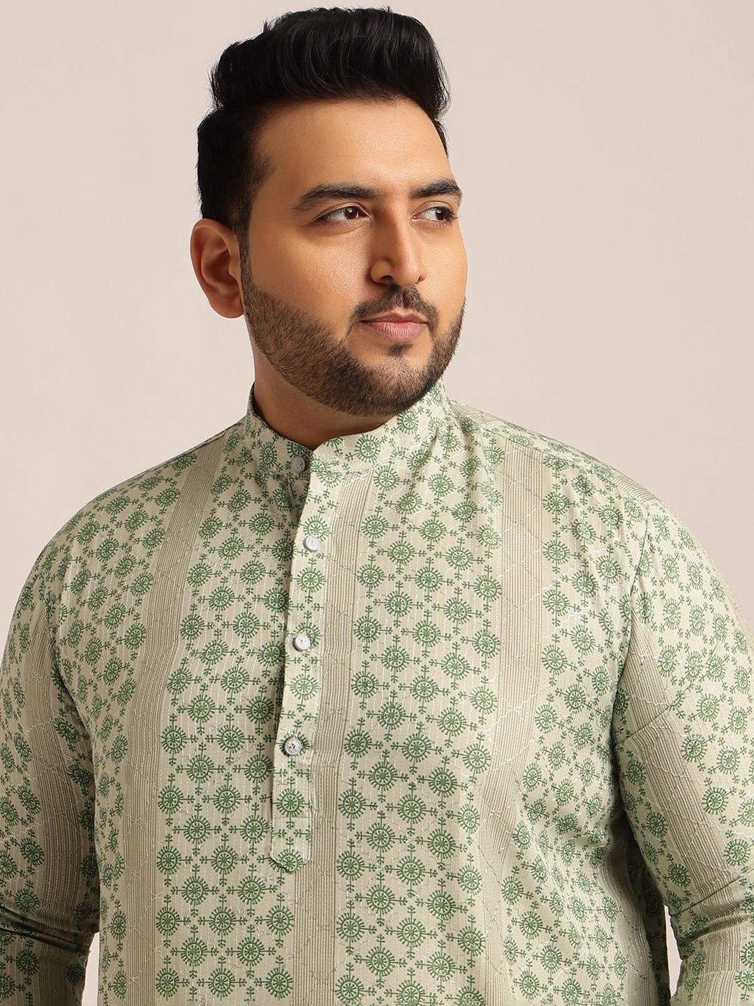 SOJANYA PLUS Men Ethnic Motifs Printed Indie Prints Kurta