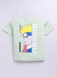 Happy Faces Boys Naruto Print Pure Cotton T-shirt