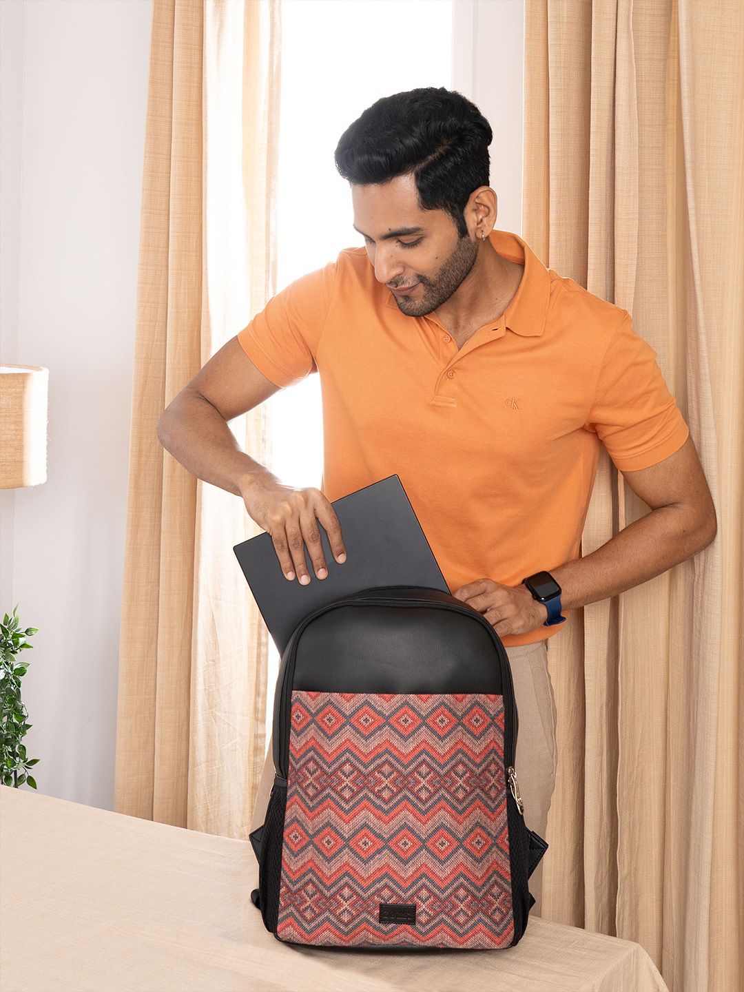 ZOUK Gwalior Weaves Printed Backpack