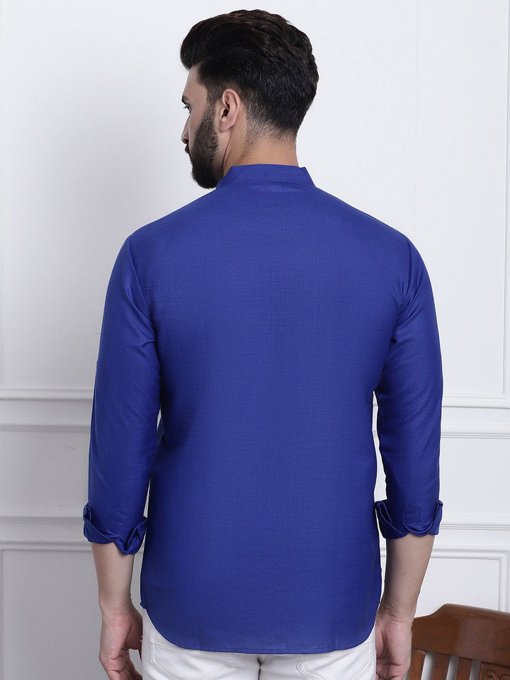 Anug by SOJANYA Men Blue Kurta