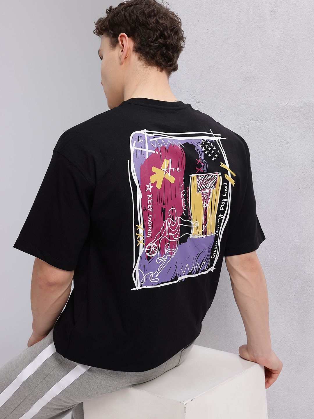 HRX by Hrithik Roshan Men Printed Relaxed Fit T-shirt