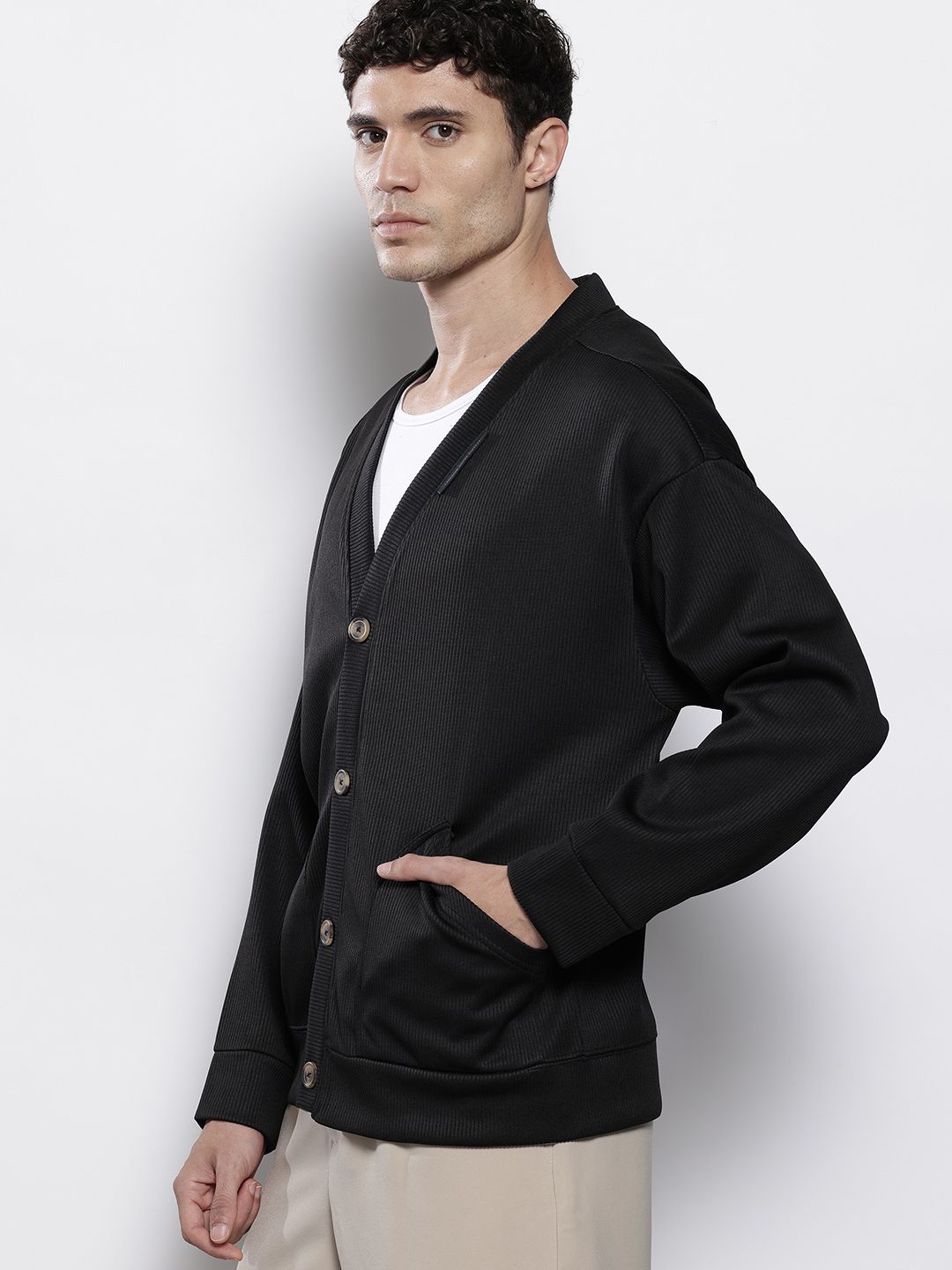 The Indian Garage Co Ribbed Oversized Sweatshirt