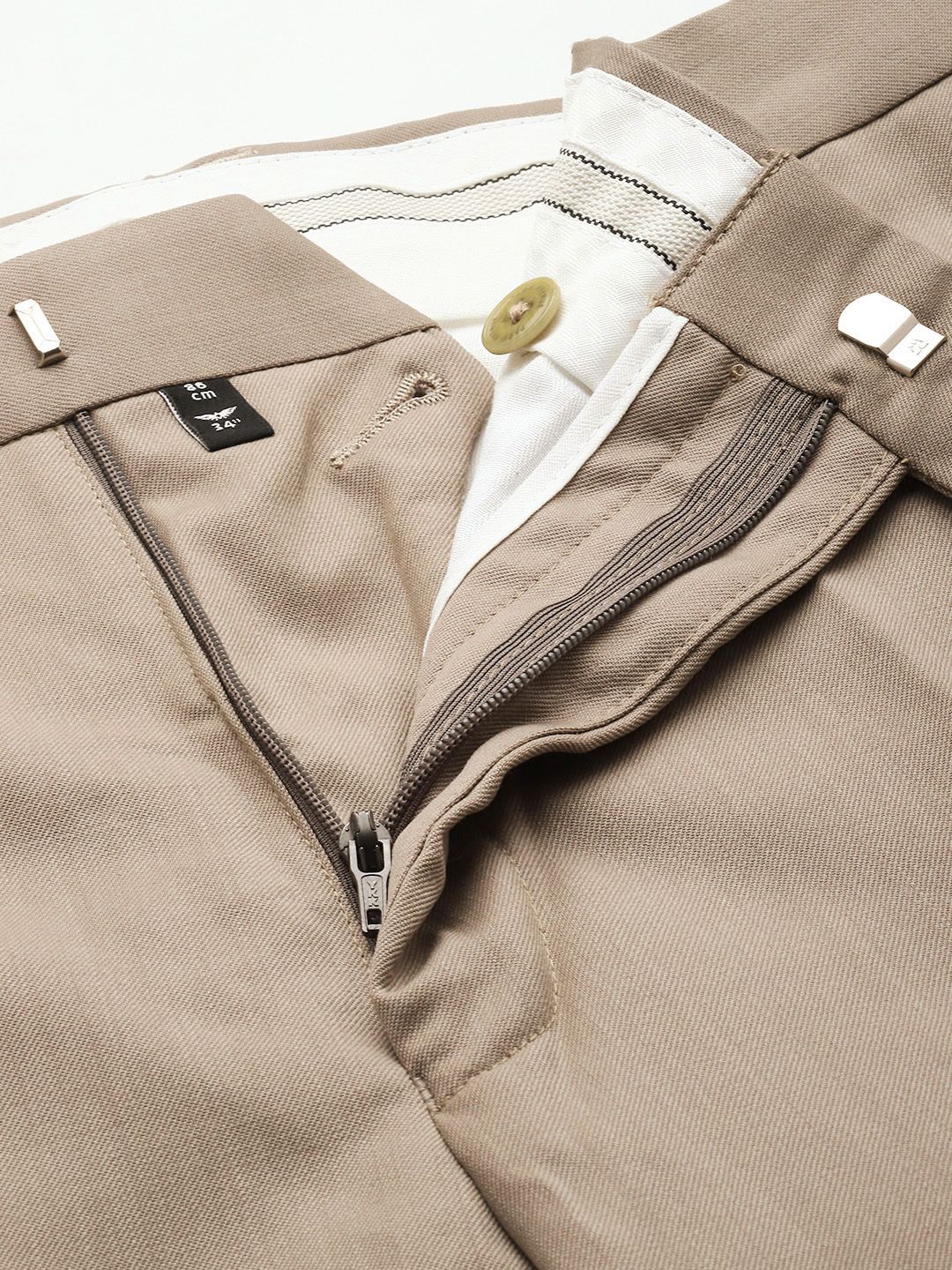 Park Avenue Solid Single Breasted Slim Fit 2 Piece Formal Suits