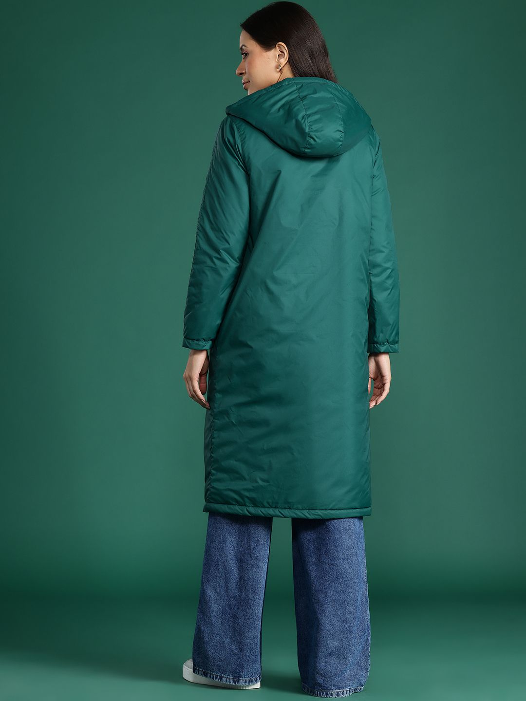 DressBerry Hooded Longline Padded Jacket