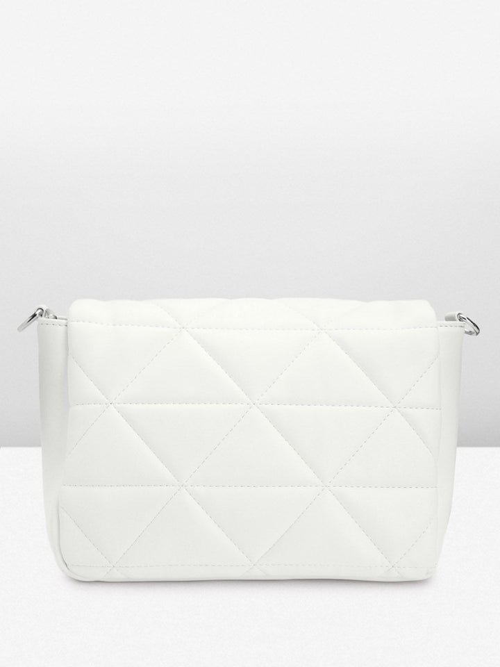 Lino Perros Structured Sling Bag with Quilted Detail