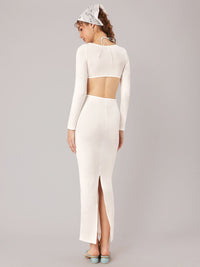 DressBerry Cocktail Night Cut-Out Bodycon Maxi Dress