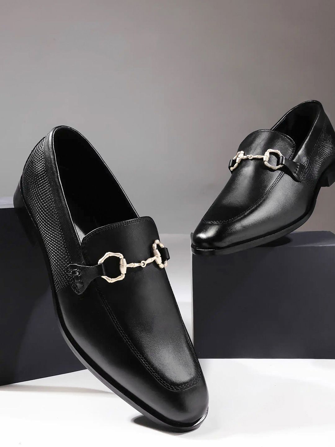 RARE RABBIT Men Leather Formal Slip On Shoes