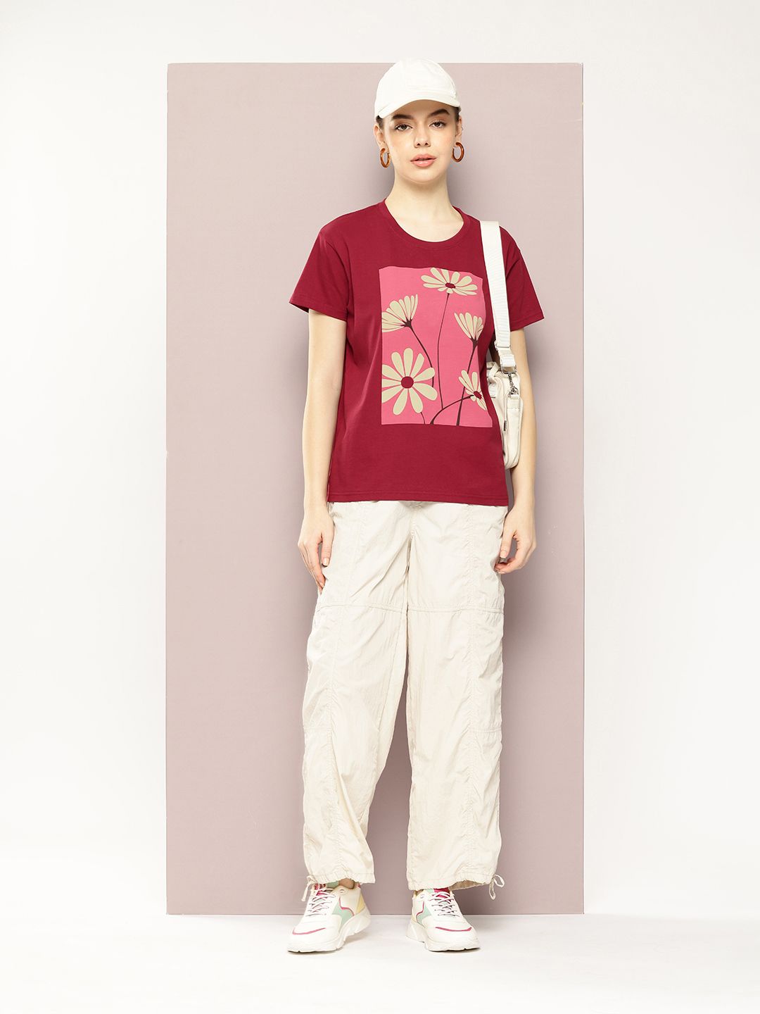 DILLINGER Printed Drop-Shoulder Sleeves Pure Cotton Boxy T-shirt