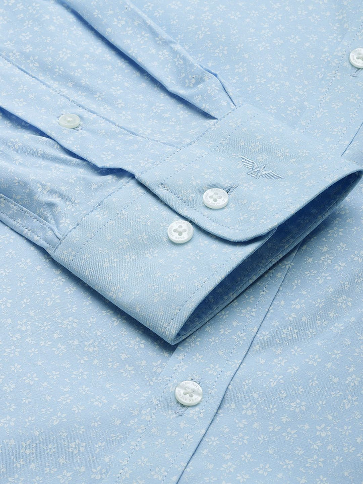 Park Avenue Slim Fit Floral Printed Formal Shirt